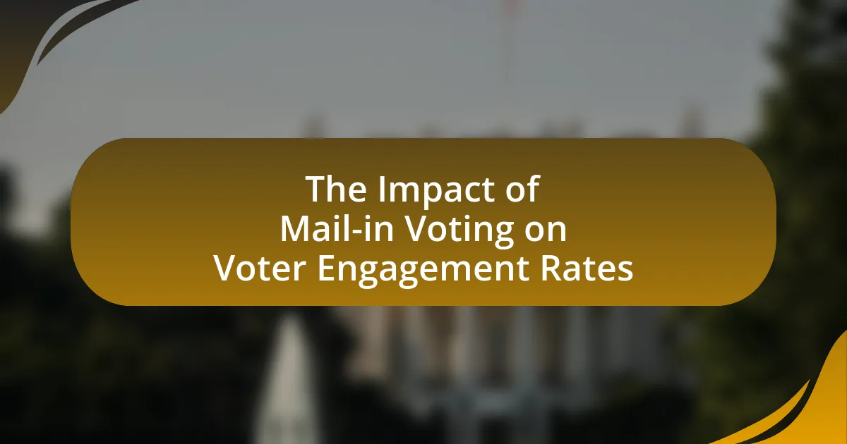 The Impact of Mail-in Voting on Voter Engagement Rates
