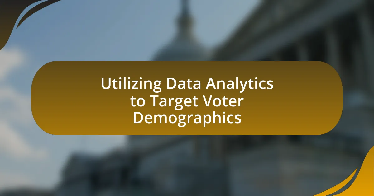 Utilizing Data Analytics to Target Voter Demographics